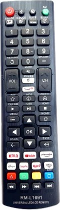 Universal Smart TV Remote Control RM-L1691 - Compatible with LG, Sony, Samsung, Sharp, Panasonic, Toshiba