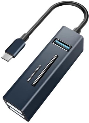 5-in-1 USB-C Hub - Type-C to USB 3.0 + SD/Micro SD Card Reader Adapter