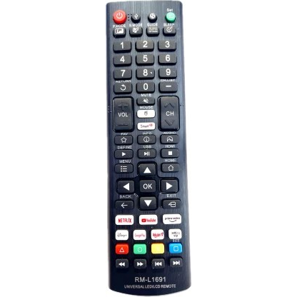 Universal Smart TV Remote Control RM-L1691 - Compatible with LG, Sony, Samsung, Sharp, Panasonic, Toshiba