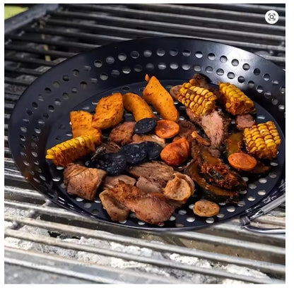 30cm Carbon Steel Grill Skillet with Foldable Handle