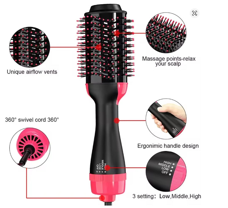 5-in-1 Hot Air Brush & Hair Dryer Volumizer