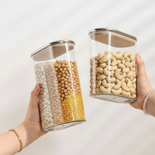 4-Piece Bamboo Lid Food Container Set