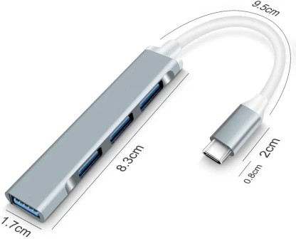 Type-C to USB 3.0 Hub - 4-Port Multi-Interface Adapter