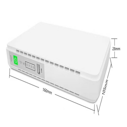 Andowl 12000mAh Mini DC UPS - Router Backup for Load Shedding