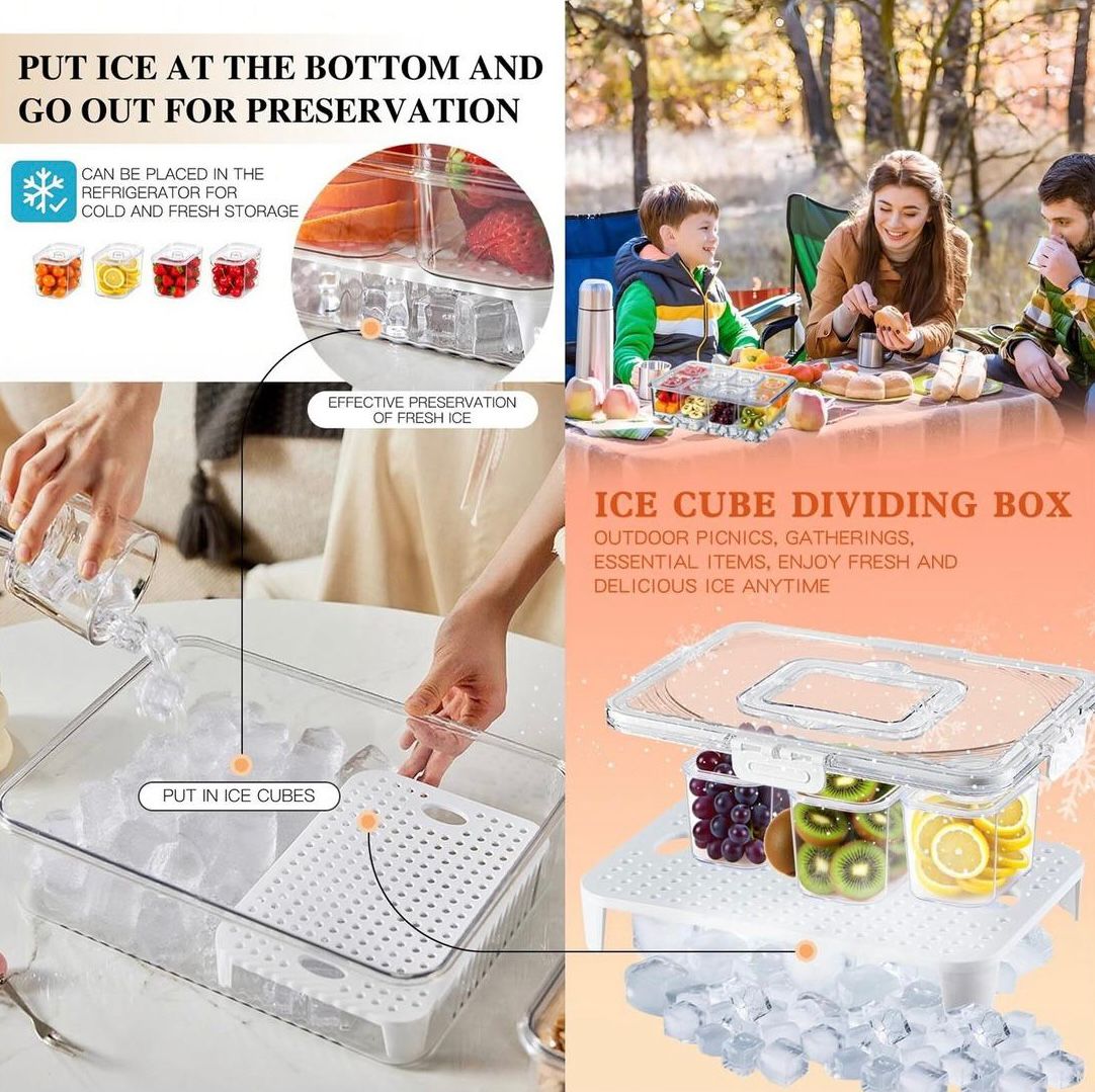 The Viral 8-Compartment Snack Organizer – Perfect for Road Trips, Picnics, & Hosting (Local Stock!)