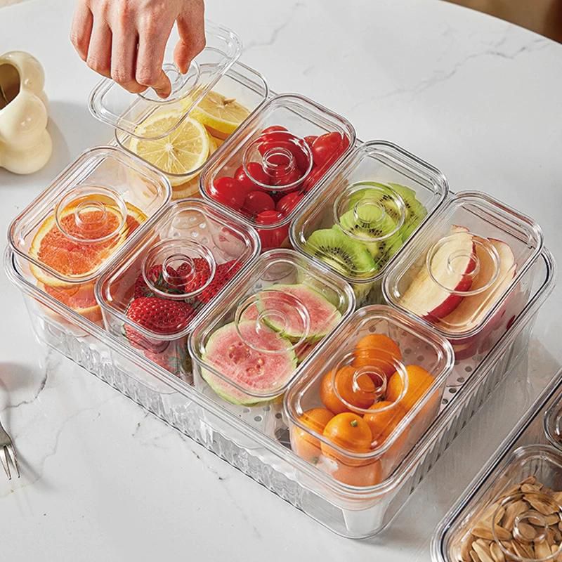 The Viral 8-Compartment Snack Organizer – Perfect for Road Trips, Picnics, & Hosting (Local Stock!)