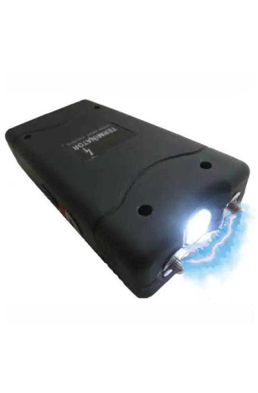 Self Defence Tactical Flashlight with Electric Shock - Rechargeable LED Safety Torch
