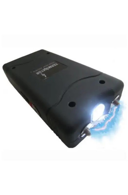 Self Defence Tactical Flashlight with Electric Shock - Rechargeable LED Safety Torch